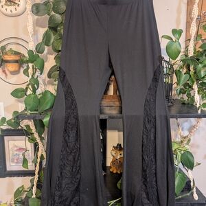 4 for $20 Black Lace Flare Pants